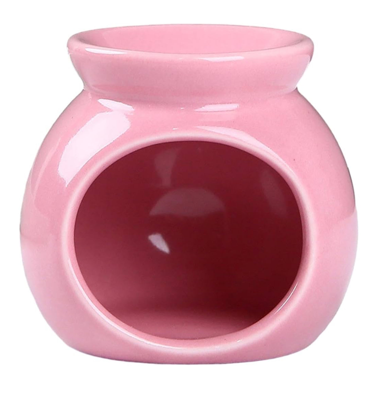 Rosa Serena - Pink Ceramic Wax Melter & Candle Gift Set