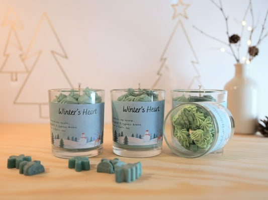 Winter's Heart - Handmade Christmas Candle