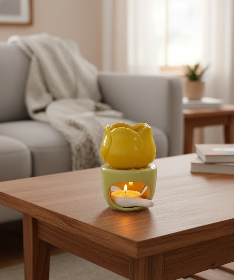 Aroma en Flor - Yellow Tulip Wax & Oil Burner